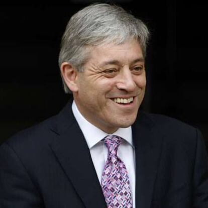 John Bercow, antes de ser elegido presidente de la Cámara de los Comunes.