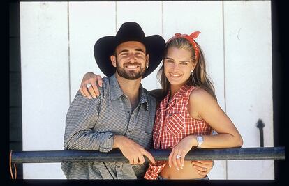 Andre Agassi con Brooke Shields.