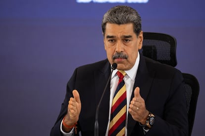 Nicolás Maduro, durante una rueda de prensa el pasado lunes en Caracas.