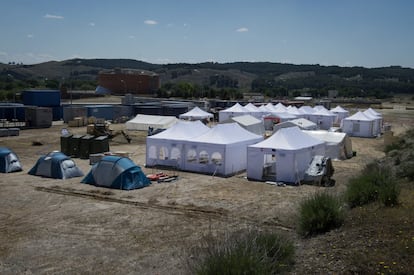 Imagen de archivo del hospital de campaña START cuando desplegado en Madrid en 2018.