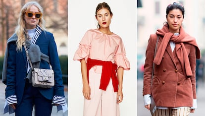 El jersey se lleva anudado

Este truco tiene más de efectivo que de novedoso: Alexa Chung, Olivia Palermo y las más avidas consumidoras de tendencias apuestan por superponer un jersey anudado a casi cualquier look. En forma de bandolera, a la cintura o al cuello... las posibilidades son muchas y ¿quién no tiene algún jersey en casa?