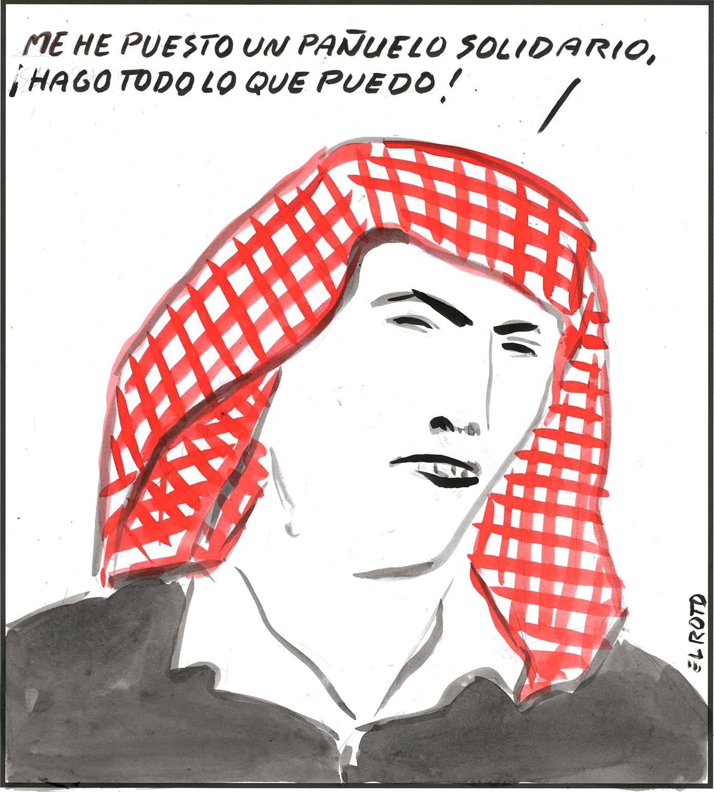 El Roto: solidarity handkerchief
