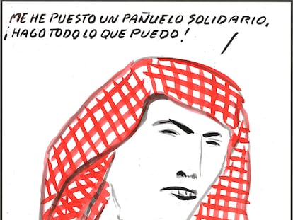 El Roto: pañuelo solidario