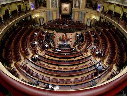 Vista general del hemiciclo del Congreso.