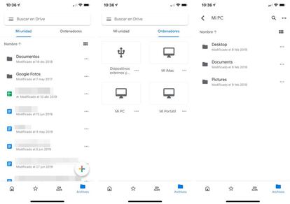 Gestionar archivos en el ordenador desde Google Drive.