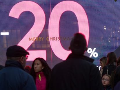 Imagen de la Gran Vía madrileña en noviembre de 2015.