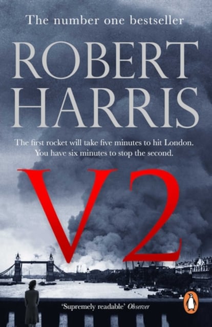 Portada de 'V2', de Robert Harris.