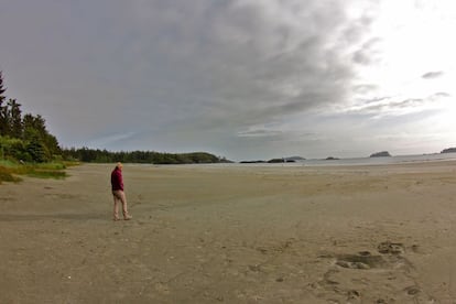 Arenal de la playa Mackenzie.