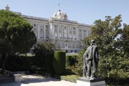 Fachada norte del Palacio de Oriente o Palacio Real.