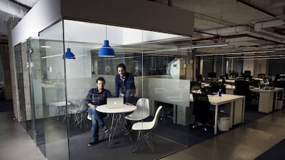 Felipe Navío y Juan Urdiales, cofundadores de la empresa Job and Talent.