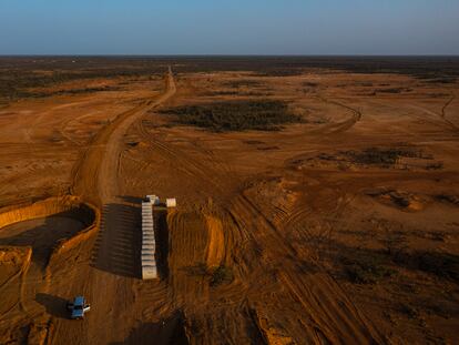 Construcción del proyecto Windpeshi de Enel, en La Guajira (Colombia), el 3 de marzo del 2023.