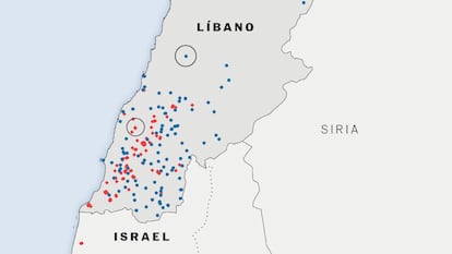 En mapas | La ofensiva de Israel en Líbano: bombardeos, desalojos y cientos de muertos