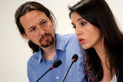 Pablo Iglesias e Irene Montero.