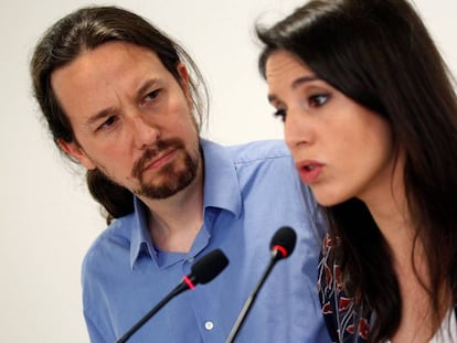 Pablo Iglesias e Irene Montero.