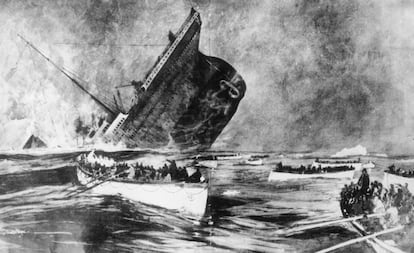 La revista 'Illustrated London News' acompañó la noticia de la tragedia del Titanic con esta ilustración.