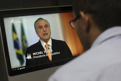 El presidente brasileño, Michel Temer, se defiende en televisión de las docenas de nuevas acusaciones de corrupción que recibió su gobierno la semana pasada