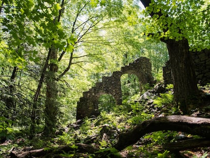 Ruinas del Castillo de Madame Sherri, en New Hampshire (Estados Unidos).