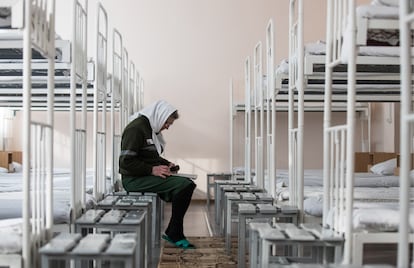 Una interna en una colonia femenina de la región rusa de Mordovia, en marzo de 2018.