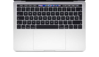 Teclado de un MacBook de Apple