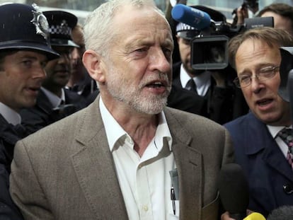 El l&iacute;der de los laboristas, Jeremy Corbyn, este martes.