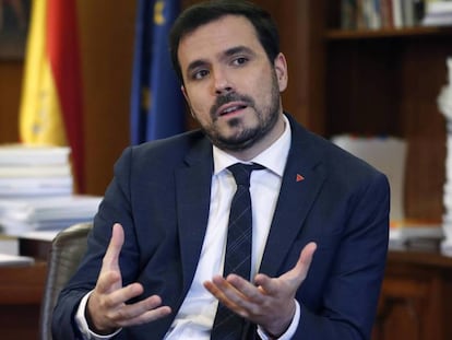 Alberto Garzón, ministro de Consumo.