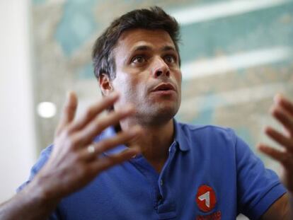 Leopoldo López, el pasado 11 de febrero.