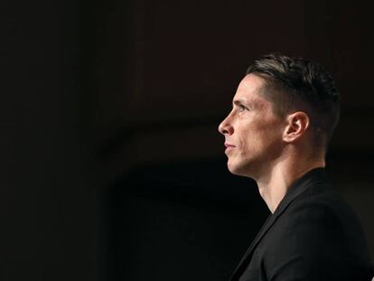 Fernando Torres, en su despedida del fútbol profesional, el 23 de junio de 2019.