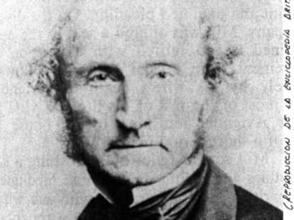 Retrat del filòsof Stuart Mill.