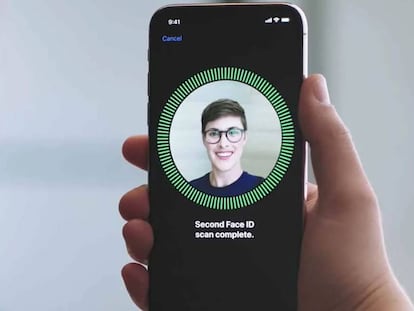Face ID de Apple en los nuevos iPhone.