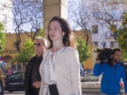 La juez Mercedes Alaya, a su llegada a los juzgados de Sevilla.