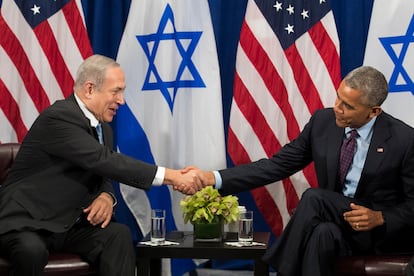 Benjamín Netanyahu y Barack Obama, en 2016 en Nueva York.