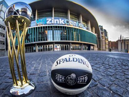 Copa del rey de balonceto 2019 entre el Real Madrid y Barcelona en el WiZink Center