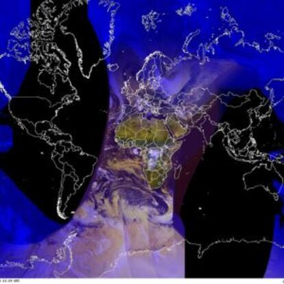 La superficie terrestre vista por el sat&eacute;lite europeo Metop A en varias &oacute;rbitas de sobrevuelo de Europa.