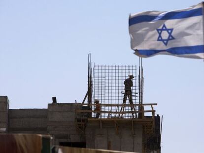 Construcci&oacute;n en el asentamiento de Har Homa en Jerusal&eacute;n Este. 