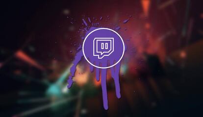 Logo de Twitch con fondo