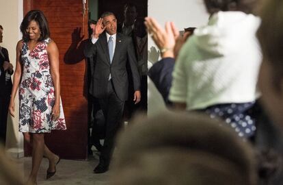 El presidente Barack Obama y su esposa Michelle, por las calles de La Habana. 