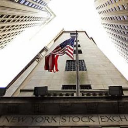 Vista del edificio de la Bolsa de Nueva York.