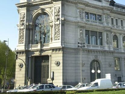 Fachada del Banco de Espa&ntilde;a.