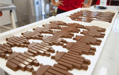 Tabletas de Kit Kat fabricadas por Nestl&eacute;.