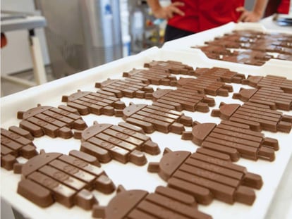 Tabletas de Kit Kat fabricadas por Nestl&eacute;.