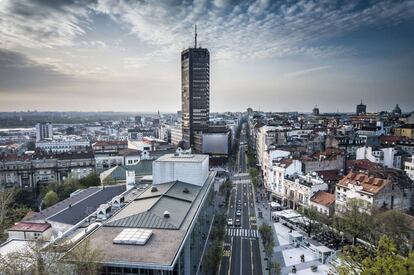 La torre més alta de Belgrad, Beogradanka.