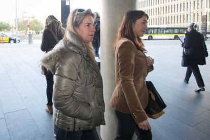 Arantxa Sánchez Vicario arriba a la Ciutat de la Justícia.