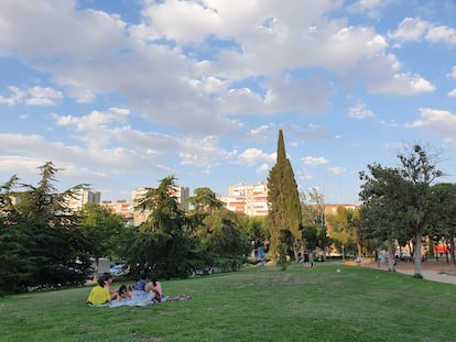 Cena, cine y ambiente de campo y playa en Aluche