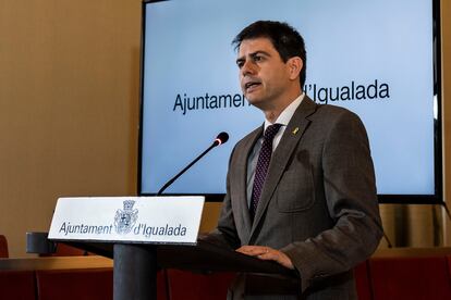 Marc Castells durante una rueda de prensa.