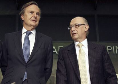 Montoro, junto al presidente de ACI, Ricardo Martí Fluxá.