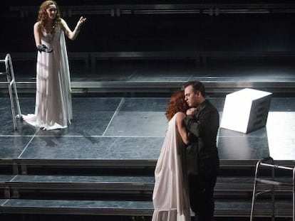 Un ensayo de &#039;L&#039;incoronazione de Dario&#039; en el Palau de les Arts.