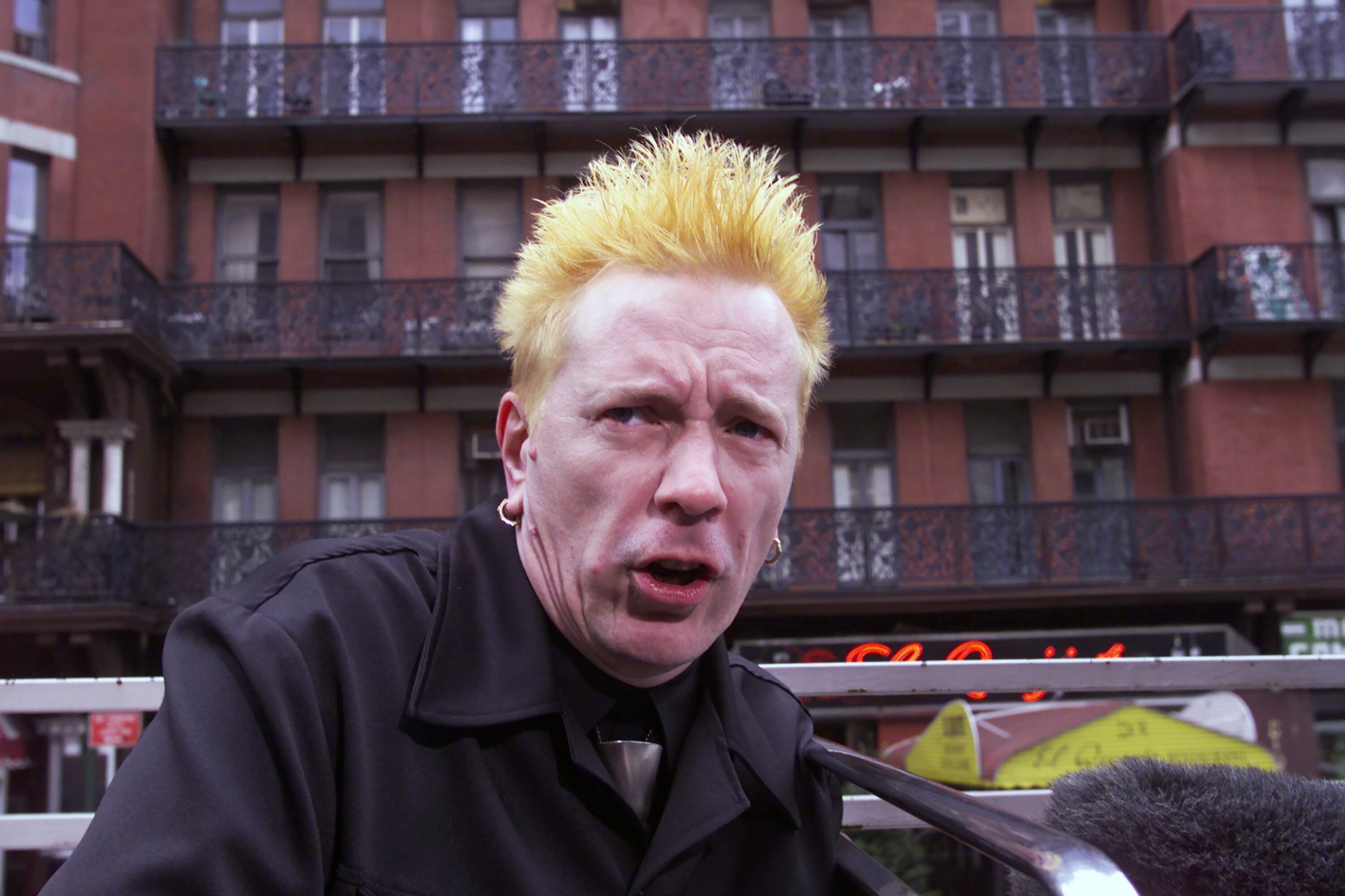 John Lydon, o sea, Johnny Rotten, en Nueva York en el año 2000.