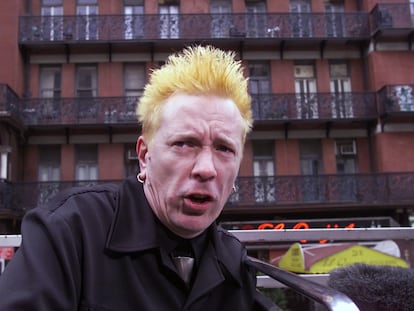 El cantante John Lydon, también conocido como Johnny Rotten, en una imagen tomada en octubre de 2000 en Nueva York.