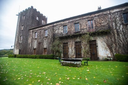 Fachada lateral del pazo de Meirás.