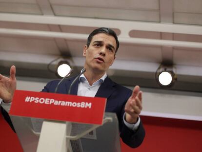 El l&iacute;der del PSOE, Pedro S&aacute;nchez.